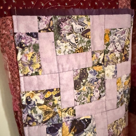 Upcycled Vintage Quilt Patch Jacket/Kimono oversized Jacket - Picture 3 of 9